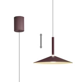 M7896  Calice 32cm Rise And Fall Pendant 9W LED 3000K Coffee